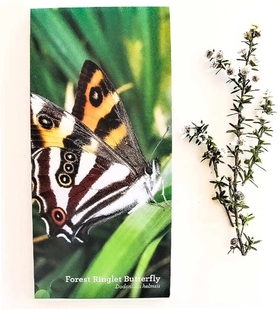 Butterfly notepad cover with manuka