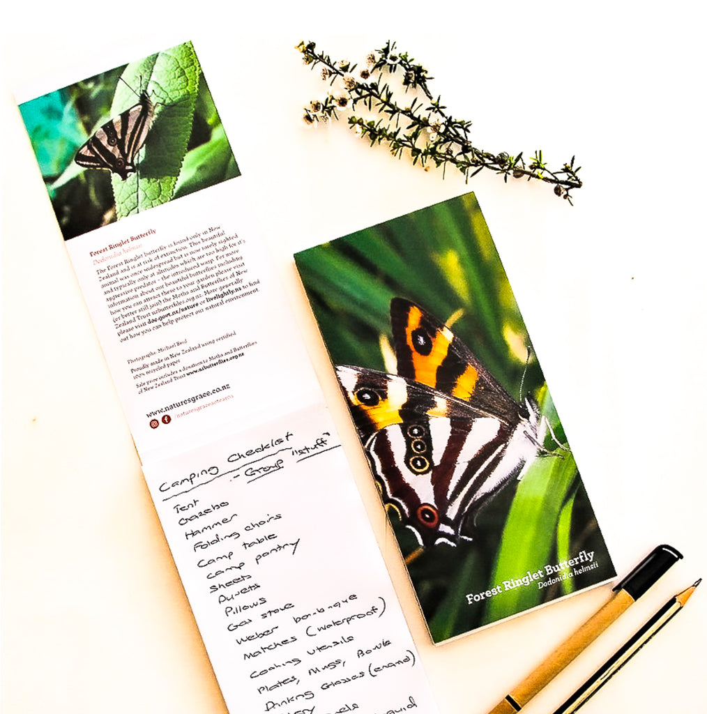 Forest ringlet butterfly notepad is ideal for lists